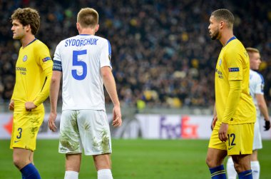 Kiev, Ukrayna - 14 Mart 2019: Ruben Loftus-Cheek oyuncusu durin