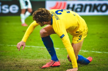 Kiev, Ukrayna - 14 Mart 2019: Marcos Alonso oyuncu sırasında
