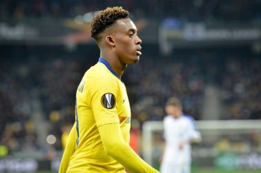Kiev, Ukrayna - 14 Mart 2019: Callum Hudson-Odoi Ue sırasında