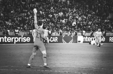 Kiev, Ukrayna - 14 Mart 2019: Uef sırasında Kepa Arrizabalaga