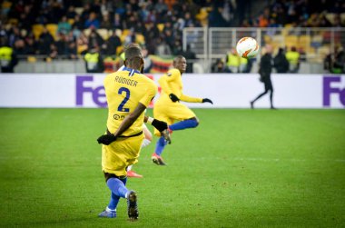 Kiev, Ukrayna - 14 Mart 2019: Antonio Rudiger Uefa sırasında 