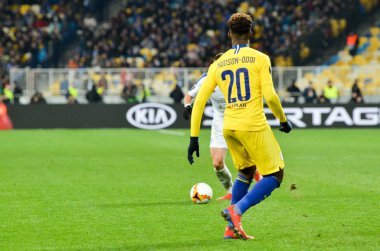 Kiev, Ukrayna - 14 Mart 2019: Callum Hudson-Odoi U sırasında