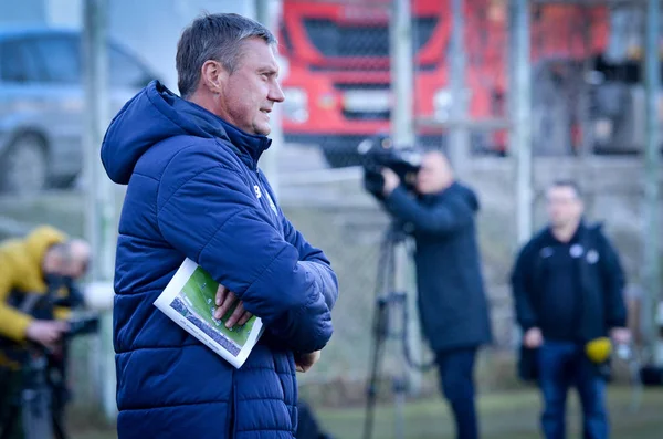 Kiev, UCRÂNIA - 14 de março de 2019: Aleksandr Khatskevich coach dur — Fotografia de Stock