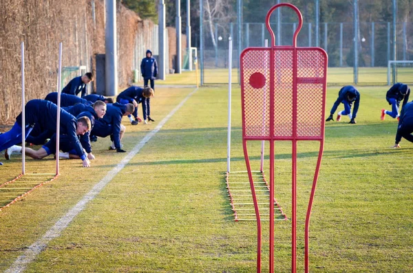 Kijów, Ukraina-14 marca 2019: Piłkarze Dynamo Kijów w — Zdjęcie stockowe