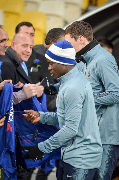 Kiev, Ukrayna - 14 Mart 2019: N'Golo Kante oyuncusu 