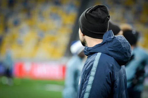 Kiev, UCRANIA - 14 de marzo de 2019: Juego de sesión de entrenamiento previo al partido — Foto de Stock