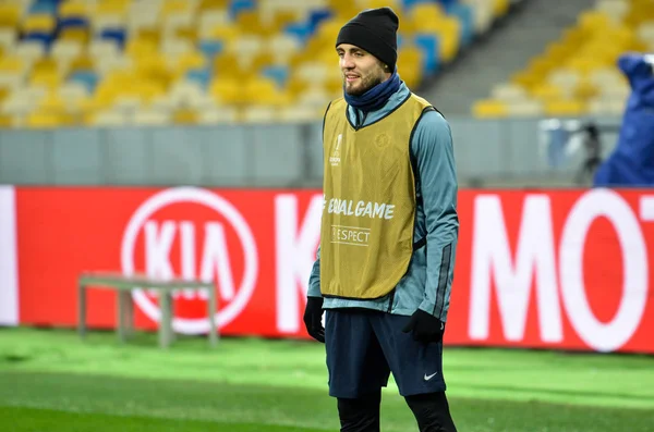 Kiev, Ukrayna - 14 Mart 2019: Mateo Kovacic oyuncu sırasında
