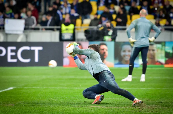 Kiev, Ukrayna - 14 Mart 2019: Kepa Arrizabalaga oyuncusu
