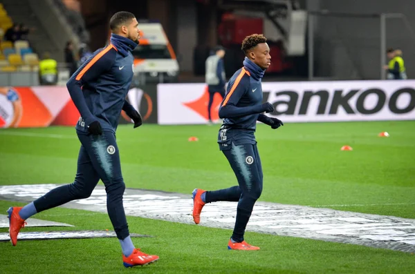 Kiev, Ukrayna - 14 Mart 2019: Maç öncesi antrenman oyunu