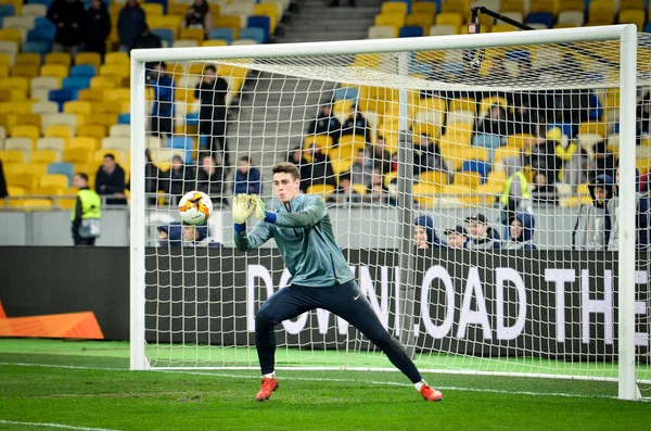 Kiev, Ukrayna - 14 Mart 2019: Kepa Arrizabalaga oyuncusu