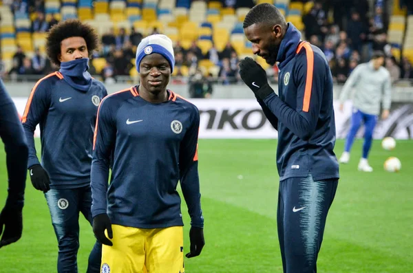 Kiev, Ukrayna - 14 Mart 2019: N'Golo Kante oyuncusu 