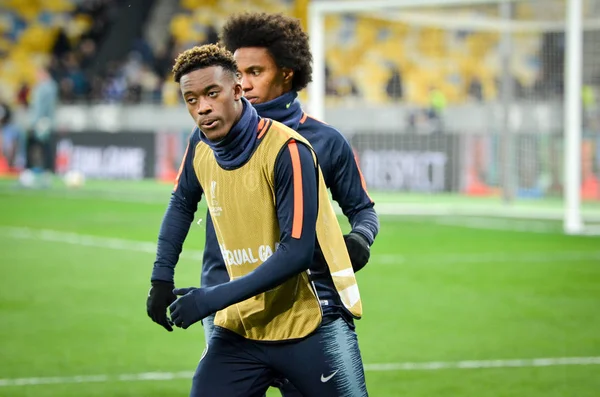 Kiev, Ukrayna - 14 Mart 2019: Callum Hudson-Odoi oyuncu durin