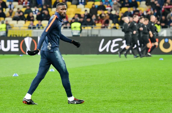 Kiev, Ukrayna - 14 Mart 2019: Antonio Rudiger oyuncu sırasında t