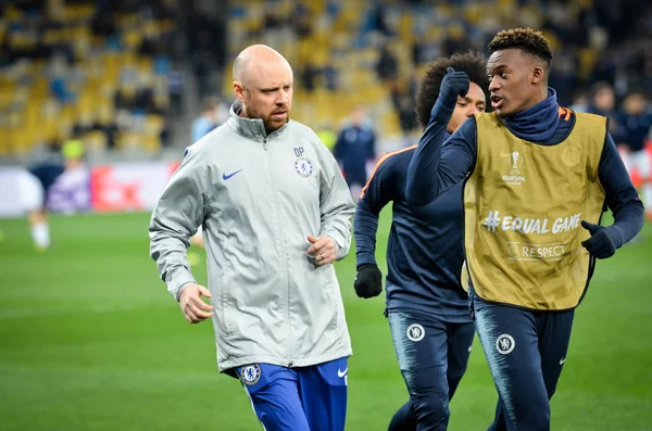 Kiev, Ukrayna - 14 Mart 2019: Callum Hudson-Odoi oyuncu durin