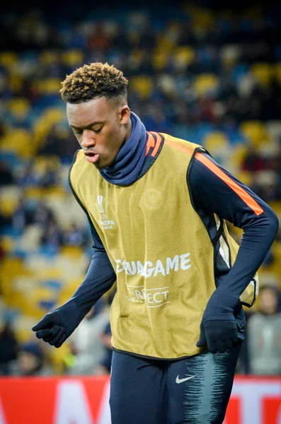 Kiev, Ukrayna - 14 Mart 2019: Callum Hudson-Odoi oyuncu durin