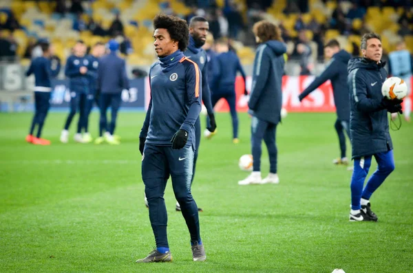 Kijów, Ukraina-14 marca 2019: Willian podczas UEFA Europa — Zdjęcie stockowe