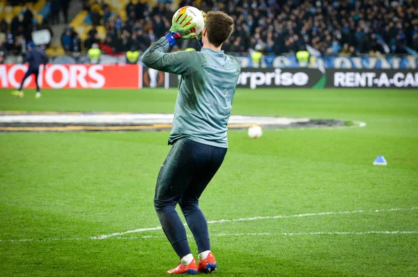 Kiev, Ukrayna - 14 Mart 2019: Ue sırasında Kepa Arrizabalaga