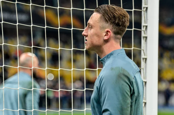 Kiev, Ukrayna - 14 Mart 2019: Uefa'da futbolcu