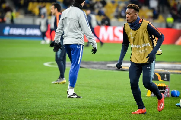Kiev, Ukrayna - 14 Mart 2019: Callum Hudson-Odoi oyuncu durin