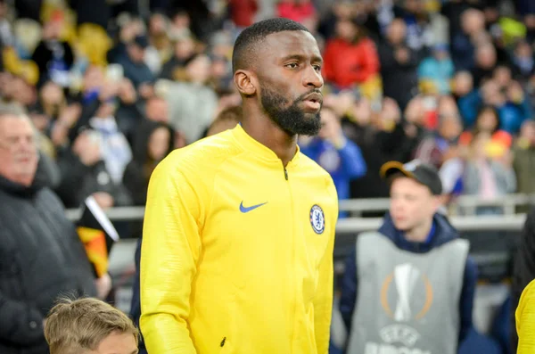Kiev, Ukrayna - 14 Mart 2019: Antonio Rudiger Uefa sırasında