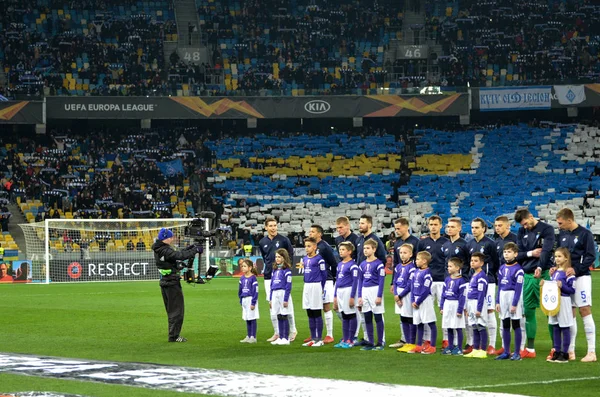Kyjev, Ukrajina-14. březen 2019: Dynamo Kyjevský hráč během UE — Stock fotografie