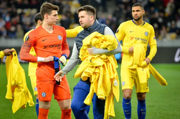 Kiev, Ukrayna - 14 Mart 2019: Kepa Arrizabalaga oyuncusu