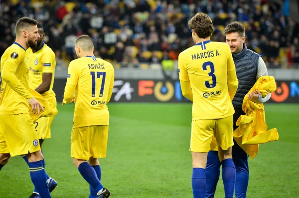 Kiev, Ukrayna - 14 Mart 2019: Mateo Kovacic oyuncu sırasında