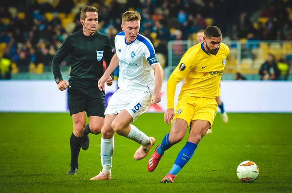 Kiev, Ukrayna - 14 Mart 2019: Ruben Loftus-Cheek oyuncusu durin