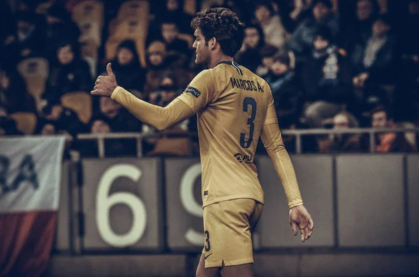 Kiev, Ukrayna - 14 Mart 2019: Marcos Alonso oyuncu sırasında