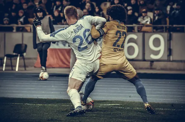 Kiev, UKRAINE - March 14, 2019:  Willian player during the UEFA — Stock Photo, Image