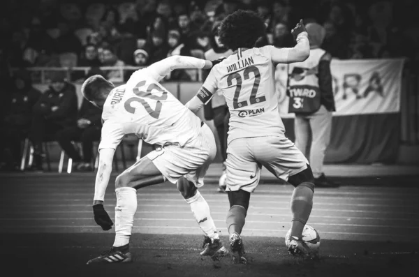 Kiev, Ukrayna - 14 Mart 2019: Uefa sırasında Willian oyuncu 