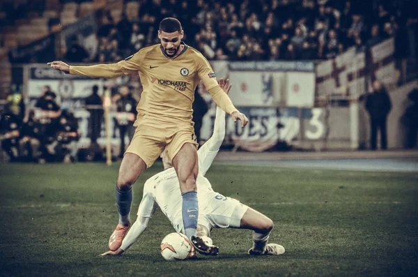 Kiev, Ukrayna - 14 Mart 2019: Ruben Loftus-Cheek oyuncusu durin