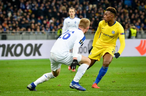 Kiev, Ukrayna - 14 Mart 2019: Callum Hudson-Odoi oyuncu