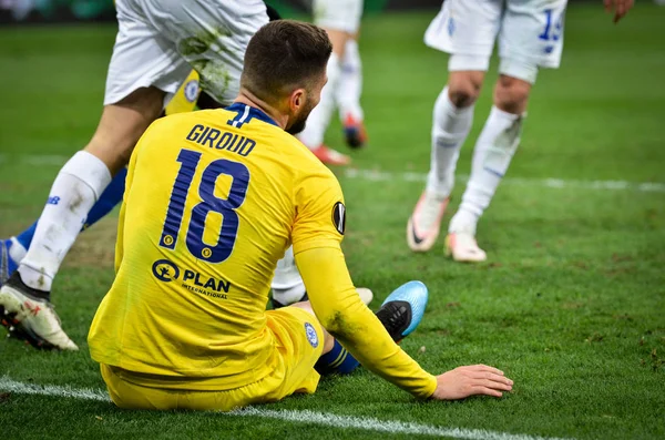 Kiev, Ukrayna - 14 Mart 2019: Olivier Giroud oyuncu sırasında
