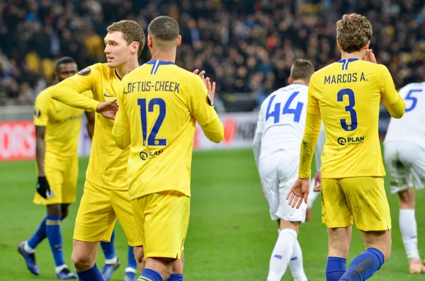 Kiev, Ukrayna - 14 Mart 2019: Ruben Loftus-Cheek oyuncusu durin