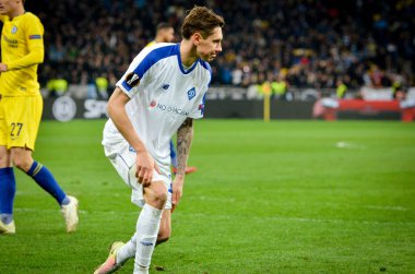 Kiev, Ukrayna - 14 Mart 2019: Avrupa Birliği döneminde Denys Harmash