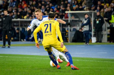 Kiev, Ukrayna - 14 Mart 2019: Uef sırasında Davide Zappacosta