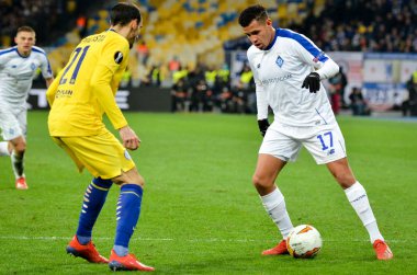 Kiev, Ukrayna - 14 Mart 2019: Davide Zappacosta oyuncu 