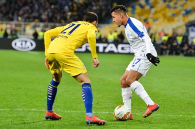 Kiev, Ukrayna - 14 Mart 2019: Davide Zappacosta oyuncu 