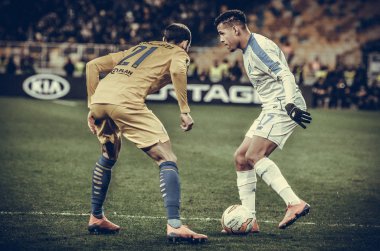 Kiev, Ukrayna - 14 Mart 2019: Davide Zappacosta oyuncu 