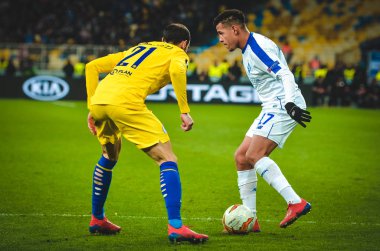 Kiev, Ukrayna - 14 Mart 2019: Davide Zappacosta oyuncu 