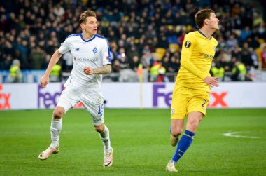 Kiev, Ukrayna - 14 Mart 2019: Andreas Christensen U sırasında