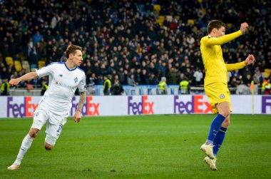 Kiev, Ukrayna - 14 Mart 2019: Andreas Christensen U sırasında