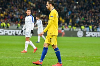 Kiev, Ukrayna - 14 Mart 2019: Davide Zappacosta Ue sırasında