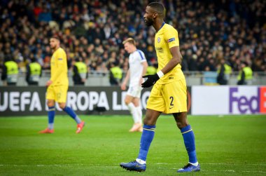 Kiev, Ukrayna - 14 Mart 2019: Antonio Rudiger Uefa sırasında 