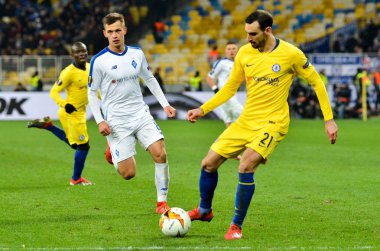 Kiev, Ukrayna - 14 Mart 2019: Davide Zappacosta Ue sırasında