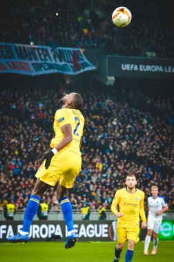 Kiev, Ukrayna - 14 Mart 2019: Antonio Rudiger oyuncu sırasında
