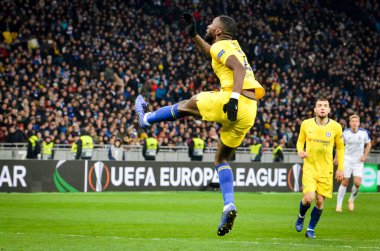 Kiev, Ukrayna - 14 Mart 2019: Antonio Rudiger oyuncu sırasında