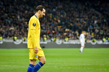 Kiev, Ukrayna - 14 Mart 2019: Uef sırasında Davide Zappacosta