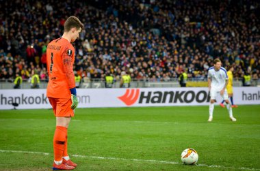 Kiev, Ukrayna - 14 Mart 2019: Uefa sırasında Kepa Arizabalaga